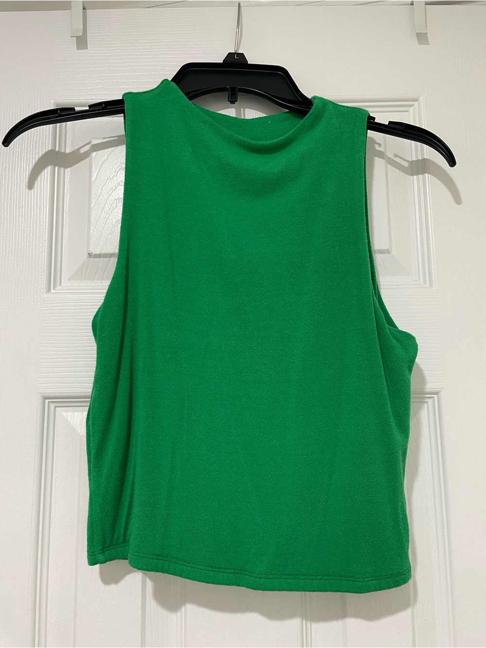 Live in the Moment Green Sleeveless Women's Tank Top Small